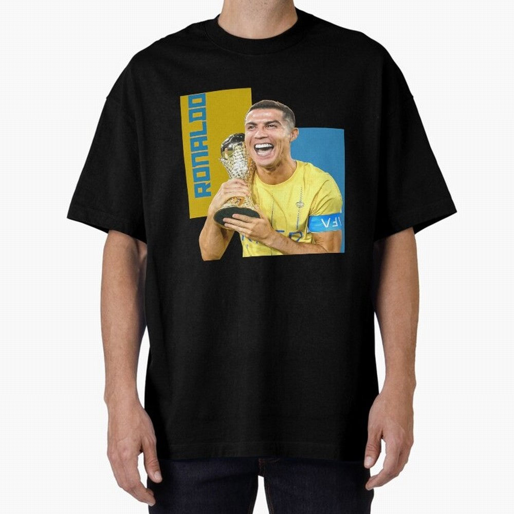 Ronaldo Oversized T-Shirt Treasure FIFA World Cup 2026 USA Canada Mexico Spirit, Centered on England, Messi, Champion Mindset, Group Stage Buzz, Knockout Tension and Passionate Fan Culture; Ideal for Fans Who Follow Messi, Cristiano Ronaldo, CR7,