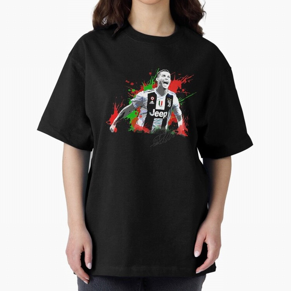 Cristiano Ronaldo Fan Oversized T-Shirt Bring Retro Soccer Energy to FIFA World Cup 2026 USA Canada Mexico Built around Cristiano Ronaldo, France and Portugal Energy, Fan Favorite Moments, National Team Passion, Big Match Drama and Soccer History;
