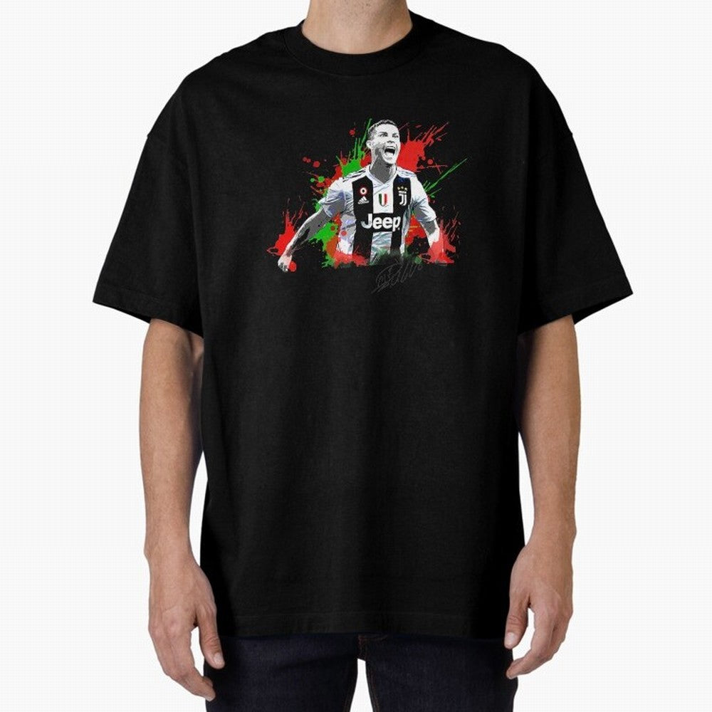 Cristiano Ronaldo Fan Oversized T-Shirt Bring Retro Soccer Energy to FIFA World Cup 2026 USA Canada Mexico Built around Cristiano Ronaldo, France and Portugal Energy, Fan Favorite Moments, National Team Passion, Big Match Drama and Soccer History;