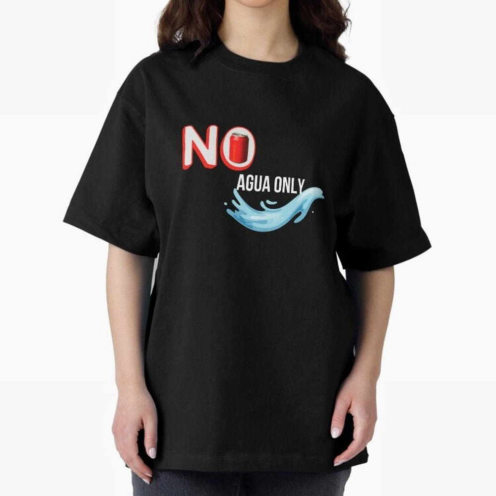 Cristiano Ronaldo - No Soda Coca Drink Agua Water Only Oversized T-Shirt Join the Global Buzz around FIFA World Cup 2026 USA Canada Mexico Spirit, Connected to Argentina, Cristiano Ronaldo, Haaland and CR7, Championship Spirit, Famous Goals,