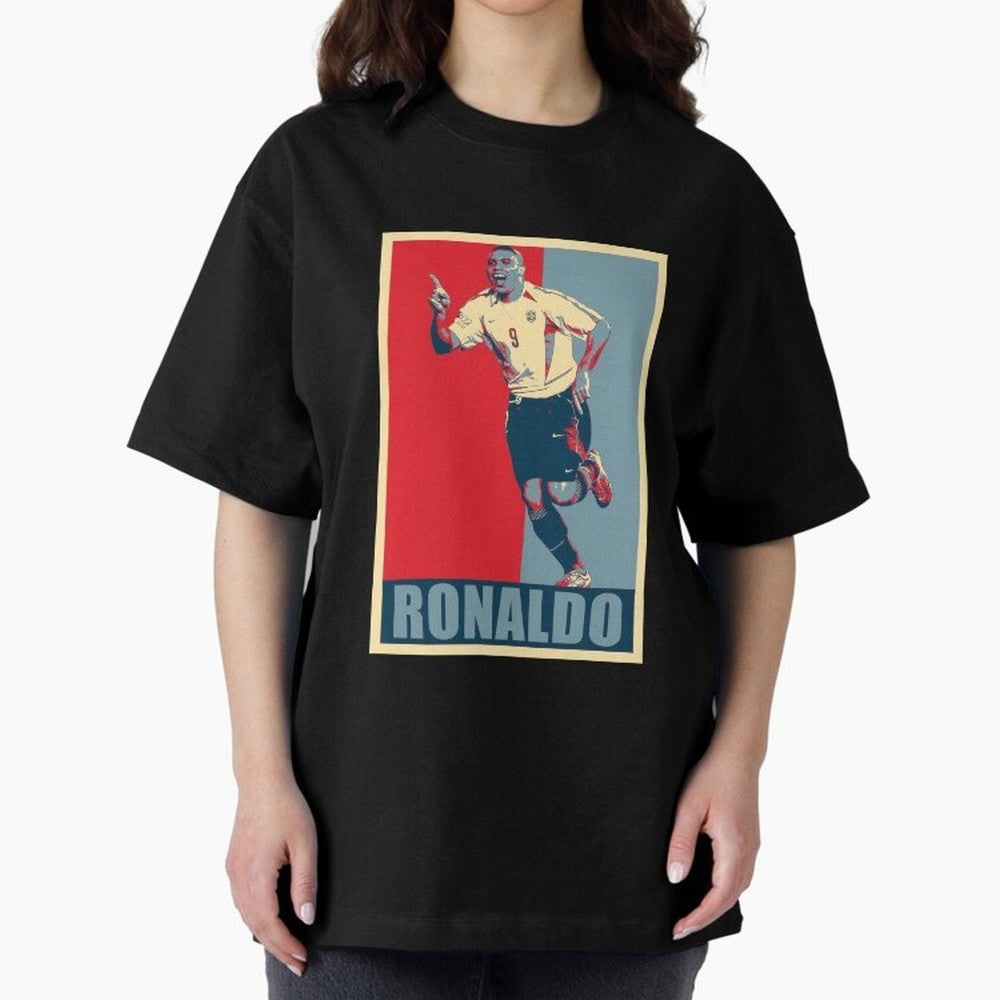 Ronaldo De Lima Celebration Oversized T-Shirt Showcase FIFA World Cup 2026 Inspired by Messi, Argentina Energy, Worldwide Fan Energy, Dramatic Goals, Stadium Lights and Championship Celebrations; Perfect for Supporters Who Want Bold Football