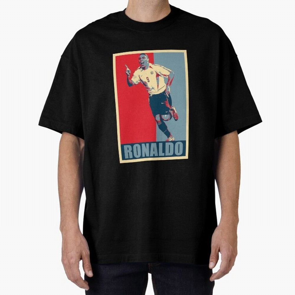 Ronaldo De Lima Celebration Oversized T-Shirt Showcase FIFA World Cup 2026 Inspired by Messi, Argentina Energy, Worldwide Fan Energy, Dramatic Goals, Stadium Lights and Championship Celebrations; Perfect for Supporters Who Want Bold Football