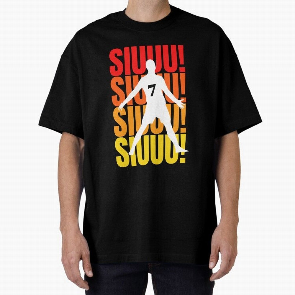 Christiano Ronaldo Siuuu Oversized T-Shirt Carry the Colors and Pride of the FIFA World Cup 2026 Journey through Cristiano Ronaldo, Haaland and CR7 Highlights, Brazil Pride, Soccer Culture, Superstar Moments, National Team Dreams and Competitive