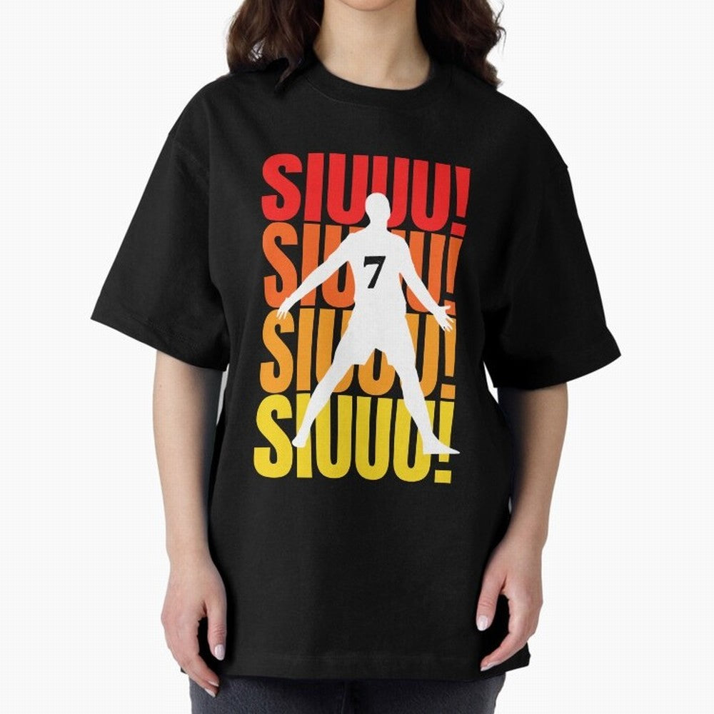 Christiano Ronaldo Siuuu Oversized T-Shirt Carry the Colors and Pride of the FIFA World Cup 2026 Journey through Cristiano Ronaldo, Haaland and CR7 Highlights, Brazil Pride, Soccer Culture, Superstar Moments, National Team Dreams and Competitive