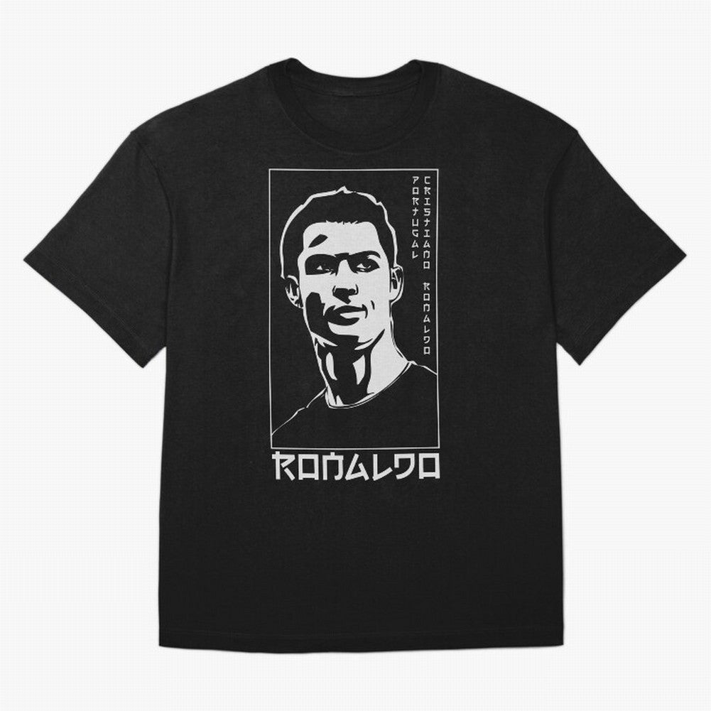 Ronaldo Japanese Style Portrait art illustration Oversized T-Shirt Celebrate the Biggest Stage of Match Day Hype around FIFA World Cup 2026, CR7, Argentina, Supporter Pride, Iconic Celebrations, Legendary Names and Global Match Day Energy; Built