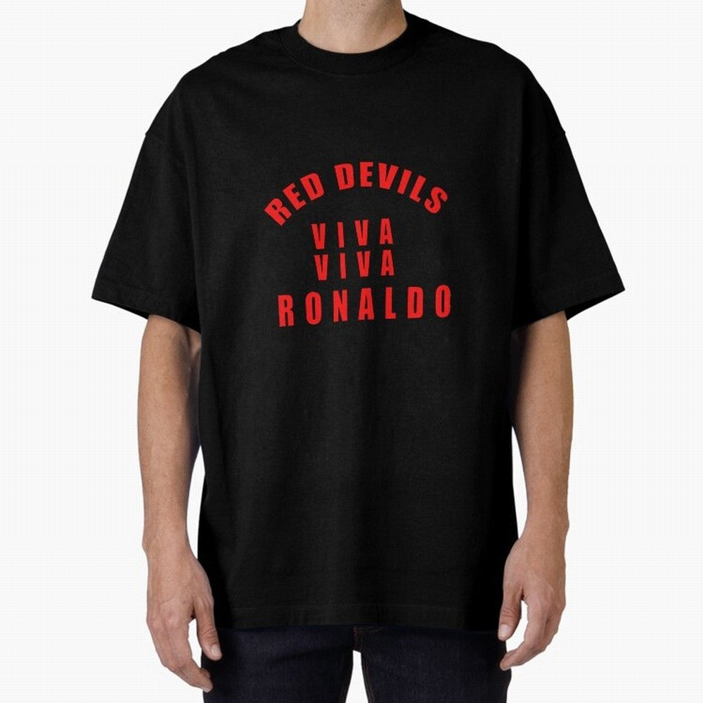 Viva Viva Ronaldo Oversized T-Shirt Support Your Favorite Stars during Global Football Passion for FIFA World Cup 2026, Connected to Messi, Spain and Netherlands, Football Festival Excitement, Trophy Ambitions, Country Rivalries and Star Player