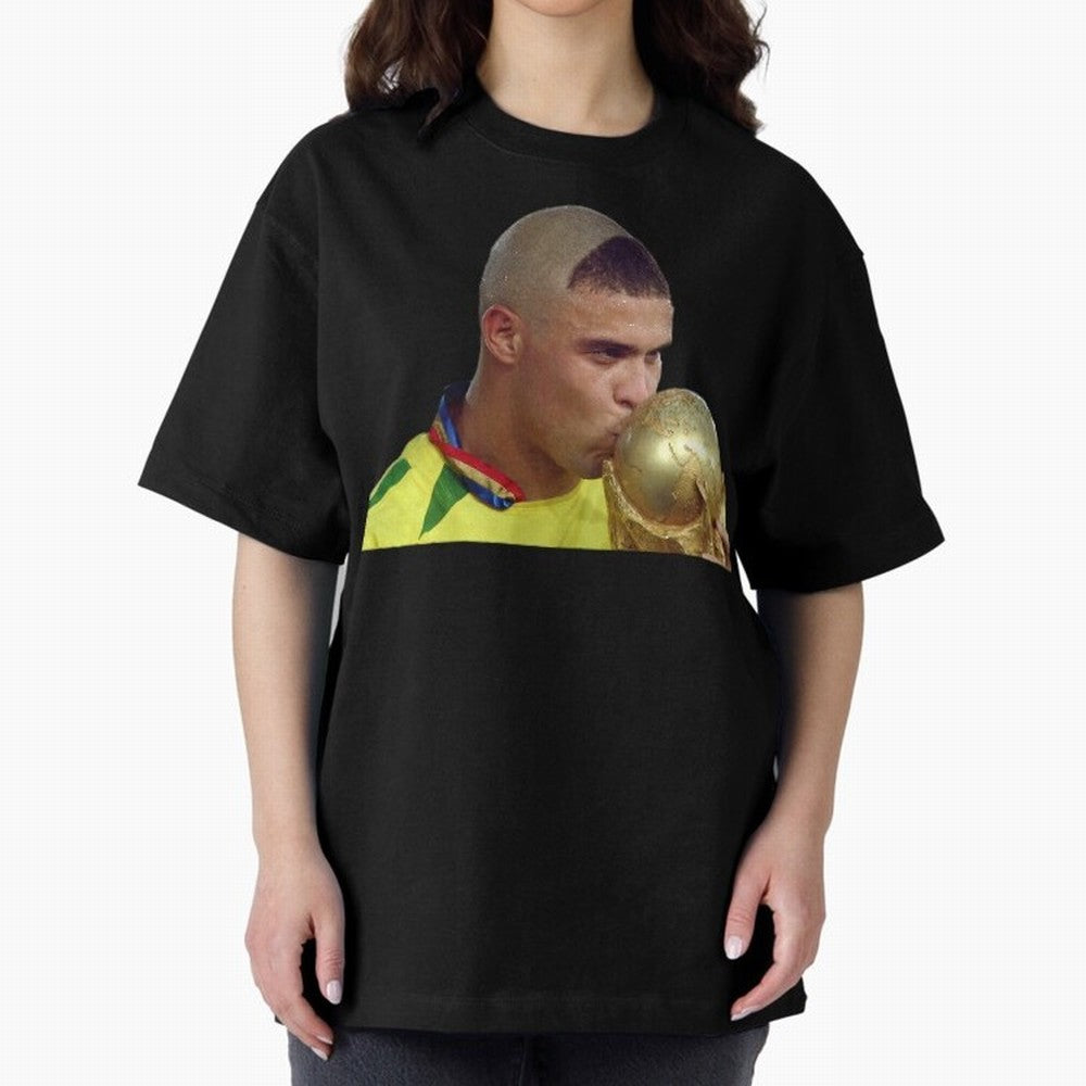 El Fenomeno Oversized T-Shirt Carry the Dream of FIFA World Cup 2026 Group Stage Spirit, Inspired by France and Portugal, Cristiano Ronaldo, Game Day Rituals, Football Legends, Country Pride and the Road to the Final; Ideal for Football Dads,