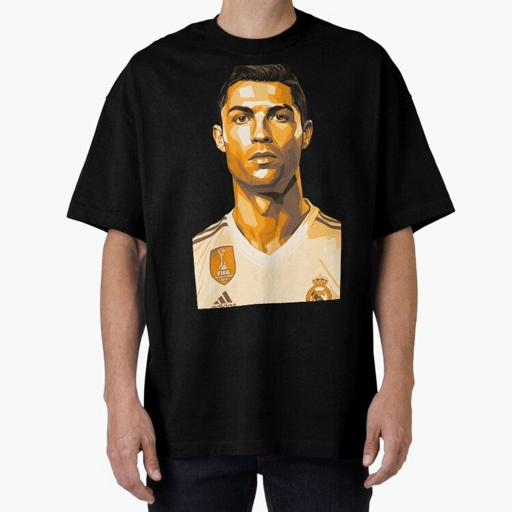 Ronaldo Oversized T-Shirt Feel the Heartbeat of Global Football Passion for FIFA World Cup 2026, Driven by CR7 and Messi, Netherlands, Global Supporter Spirit, Legendary Goals, National Colors and Tournament Celebration; Created for Match Day