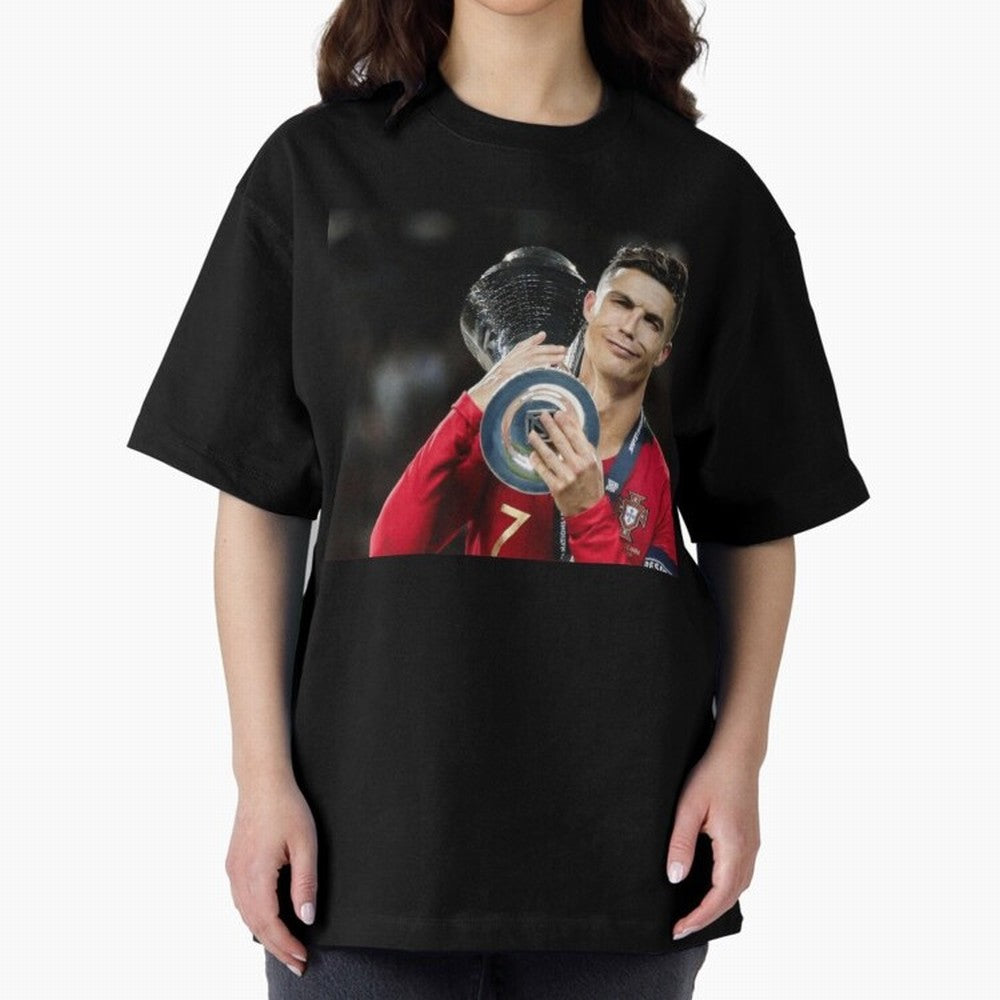 Ronaldo Oversized T-Shirt Join Supporters Worldwide for FIFA World Cup 2026 USA Canada Mexico Spirit, with Spain, Neymar, Football History, Final Match Energy, Crowd Noise and Once in a Lifetime Moments; Perfect for Supporters Who Want Bold