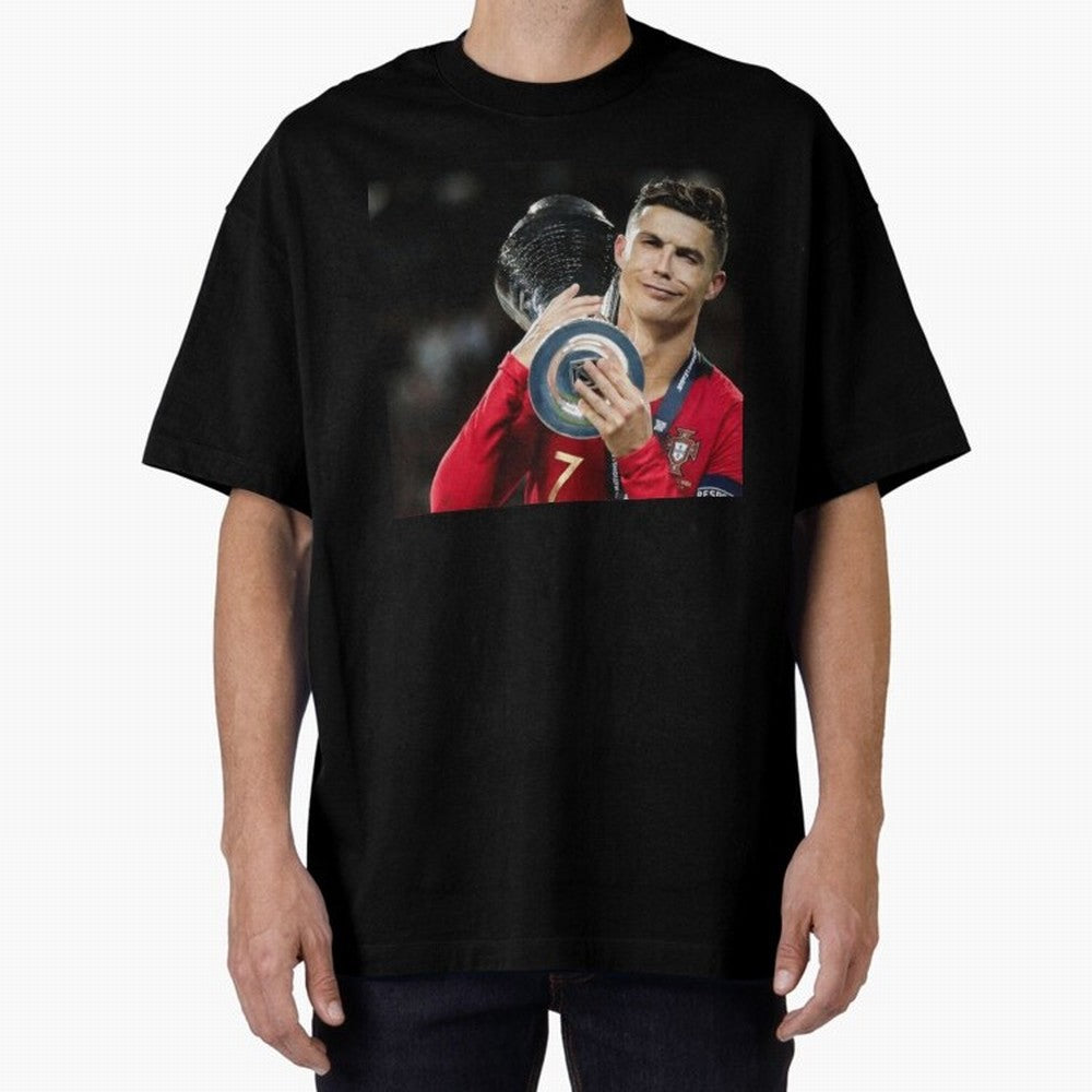 Ronaldo Oversized T-Shirt Join Supporters Worldwide for FIFA World Cup 2026 USA Canada Mexico Spirit, with Spain, Neymar, Football History, Final Match Energy, Crowd Noise and Once in a Lifetime Moments; Perfect for Supporters Who Want Bold