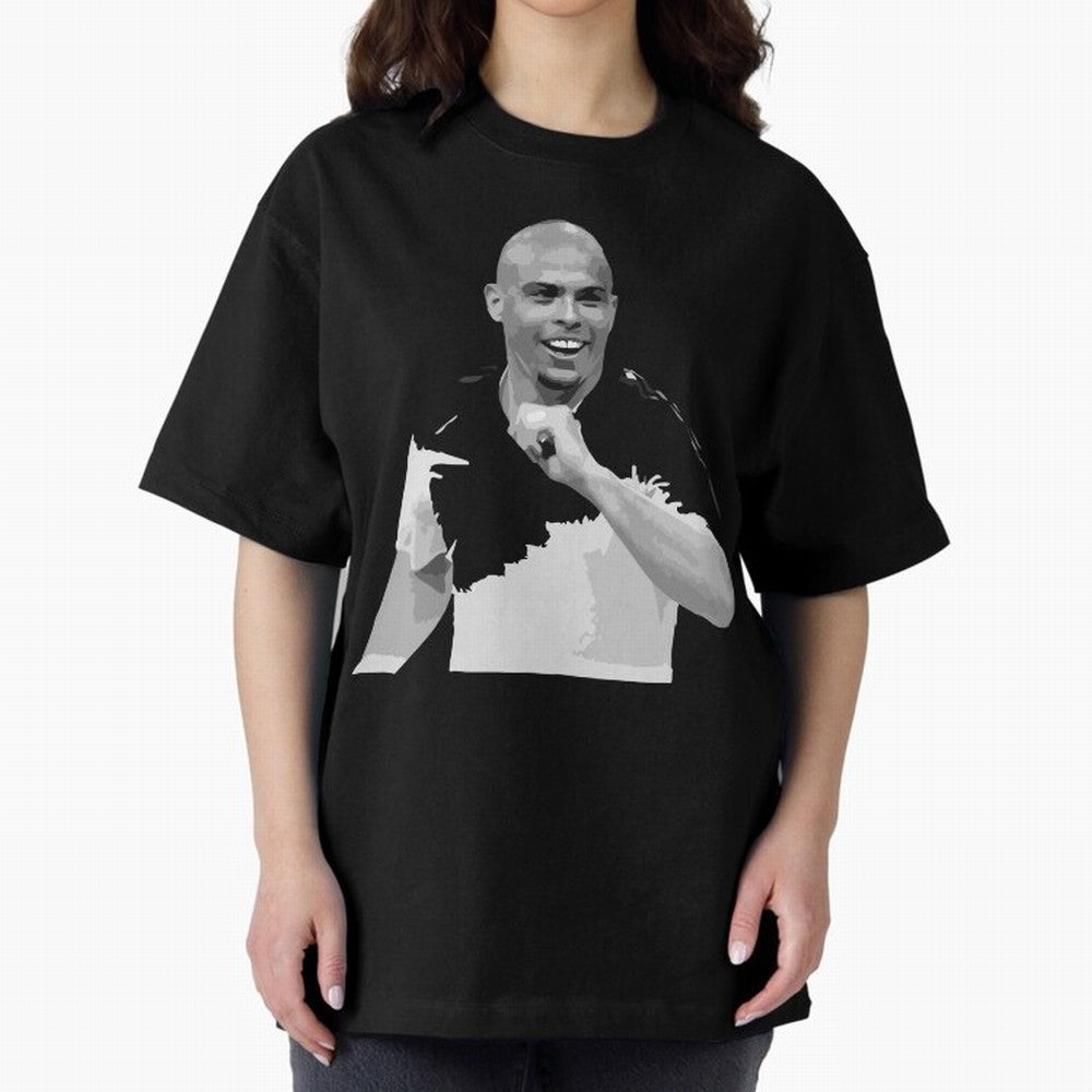 R9 Ronaldo Oversized T-Shirt Unlock FIFA World Cup 2026 Driven by Messi, Neymar and Mbappe, Spain Energy, Worldwide Fan Energy, Dramatic Goals, Stadium Lights and Championship Celebrations; Ideal for Football Dads, Football Moms, Friends,
