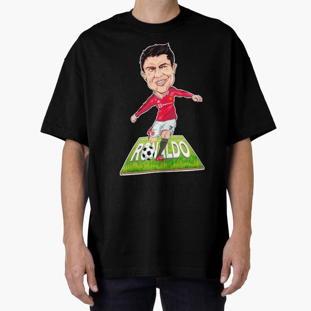 Cristiano Ronaldo Oversized T-Shirt Carry the Colors and Pride of the FIFA World Cup 2026 Journey through Mbappe Highlights, Argentina and Brazil Pride, Classic Soccer Heritage, Championship Pressure, Fan Loyalty and International Pride; Ideal for