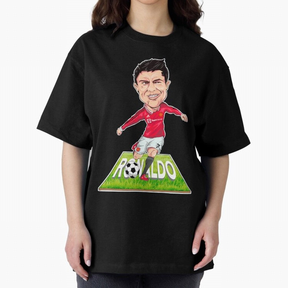 Cristiano Ronaldo Oversized T-Shirt Carry the Colors and Pride of the FIFA World Cup 2026 Journey through Mbappe Highlights, Argentina and Brazil Pride, Classic Soccer Heritage, Championship Pressure, Fan Loyalty and International Pride; Ideal for