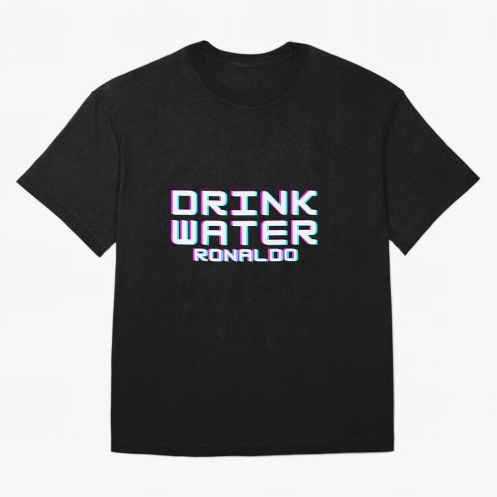 drink water ronaldo Oversized T-Shirt Honor Global Football Passion for FIFA World Cup 2026 Group Stage, Driven by Messi, Neymar and Mbappe, France and Portugal, Football Festival Excitement, Trophy Ambitions, Country Rivalries and Star Player