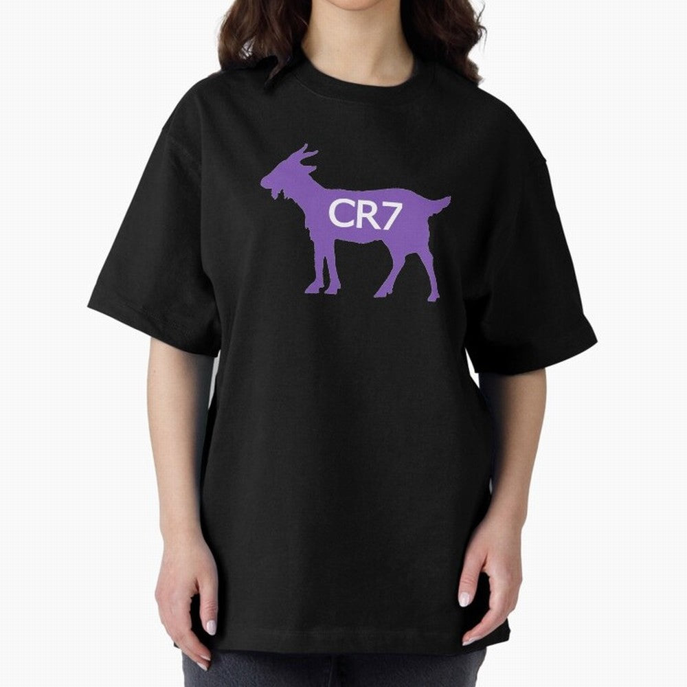 CR7 GOAT Purple Oversized T-Shirt Live the Energy of the FIFA World Cup 2026 USA Canada Mexico Journey through Messi, CR7 and Mbappe Highlights, Spain and Netherlands Pride, Classic Soccer Heritage, Championship Pressure, Fan Loyalty and