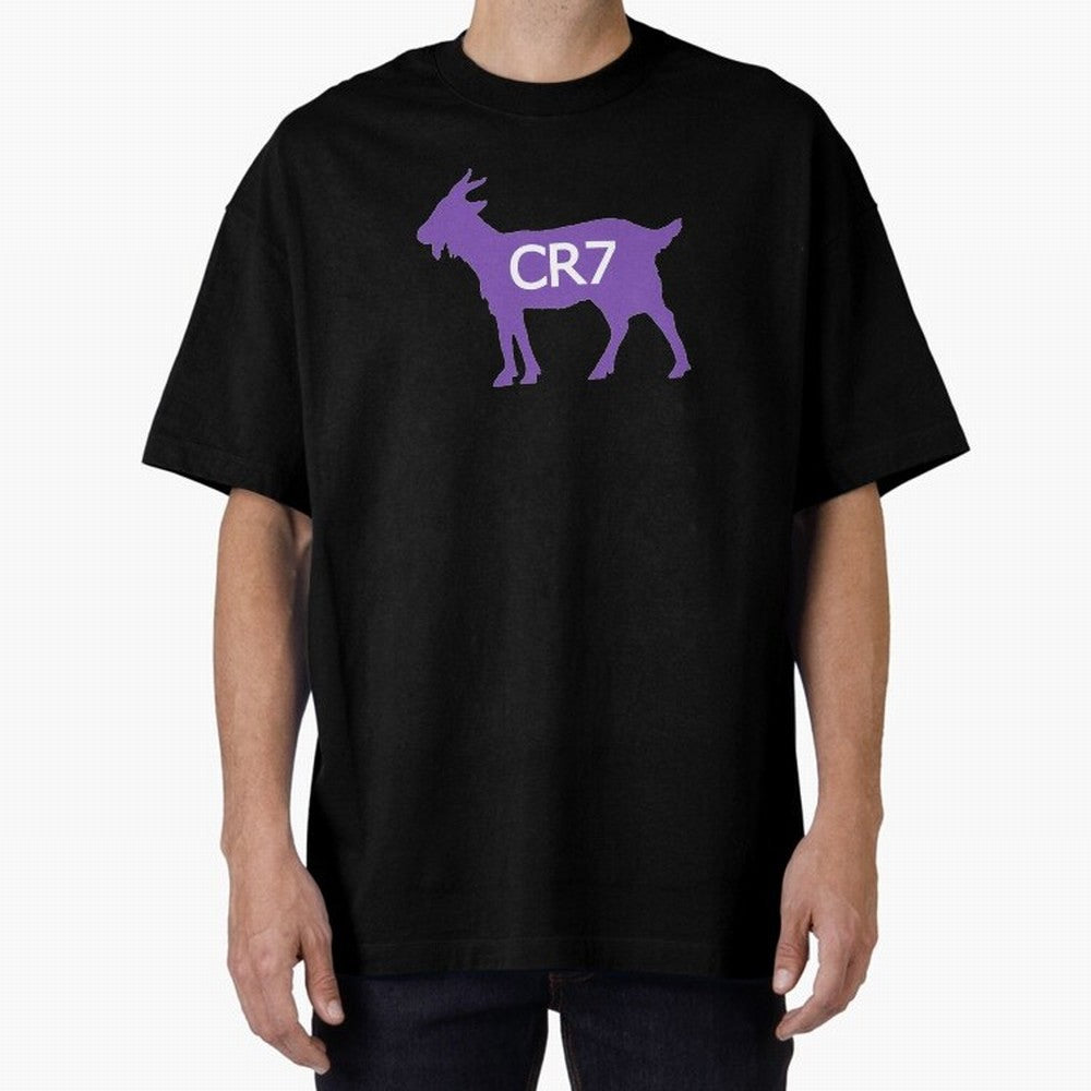 CR7 GOAT Purple Oversized T-Shirt Live the Energy of the FIFA World Cup 2026 USA Canada Mexico Journey through Messi, CR7 and Mbappe Highlights, Spain and Netherlands Pride, Classic Soccer Heritage, Championship Pressure, Fan Loyalty and
