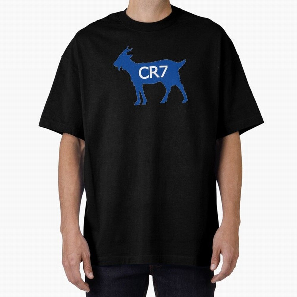 CR7 GOAT Blue Oversized T-Shirt Bring Supporter Culture to Global Football Passion for FIFA World Cup 2026, Celebrating Messi, Neymar and Mbappe, Portugal, Spain and Germany, Football Passion, Legendary Performances, Festival Vibes and Supporter
