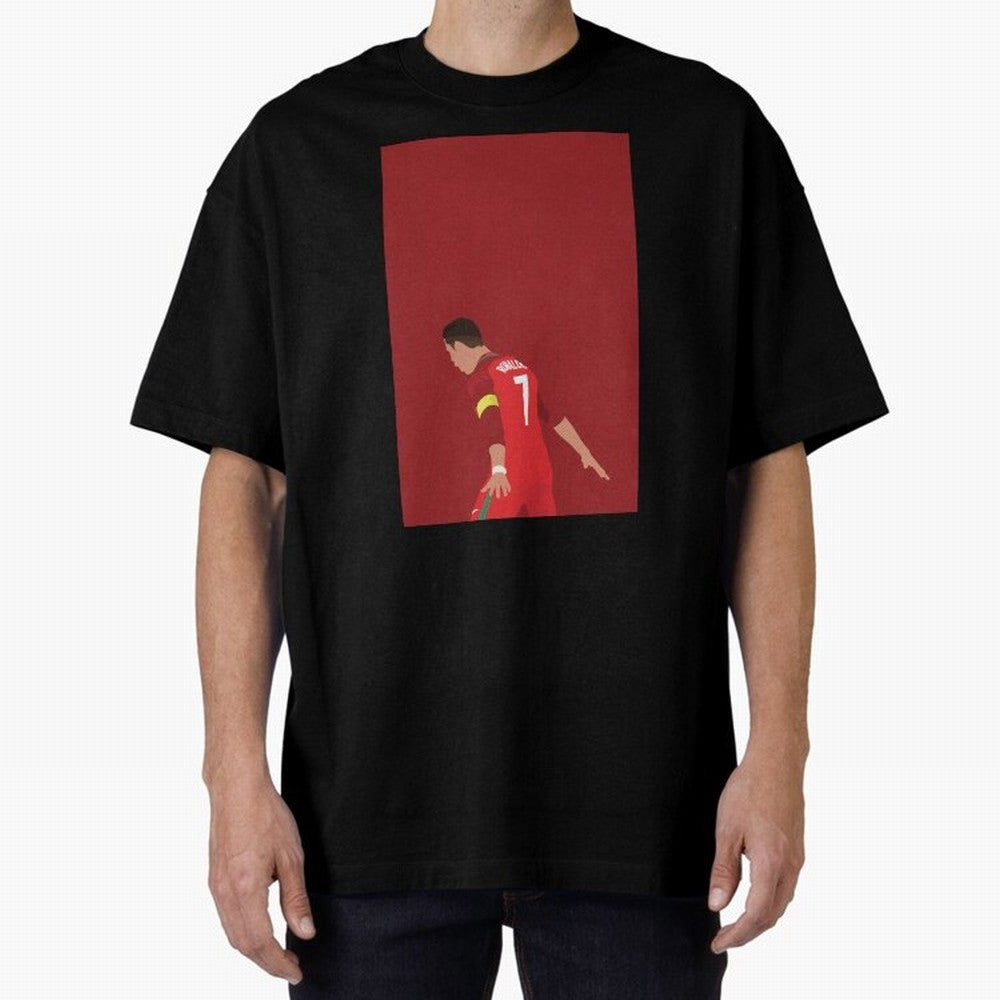 CR7 Oversized T-Shirt Bring International Match Energy to FIFA World Cup 2026 Group Stage Driven by Messi and Cristiano Ronaldo, Spain and Netherlands Energy, Championship Spirit, Famous Goals, Roaring Crowds and International Football Unity;