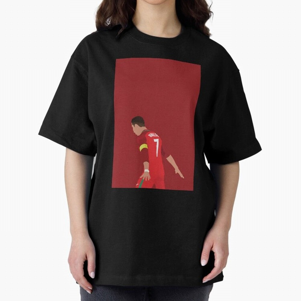 CR7 Oversized T-Shirt Bring International Match Energy to FIFA World Cup 2026 Group Stage Driven by Messi and Cristiano Ronaldo, Spain and Netherlands Energy, Championship Spirit, Famous Goals, Roaring Crowds and International Football Unity;