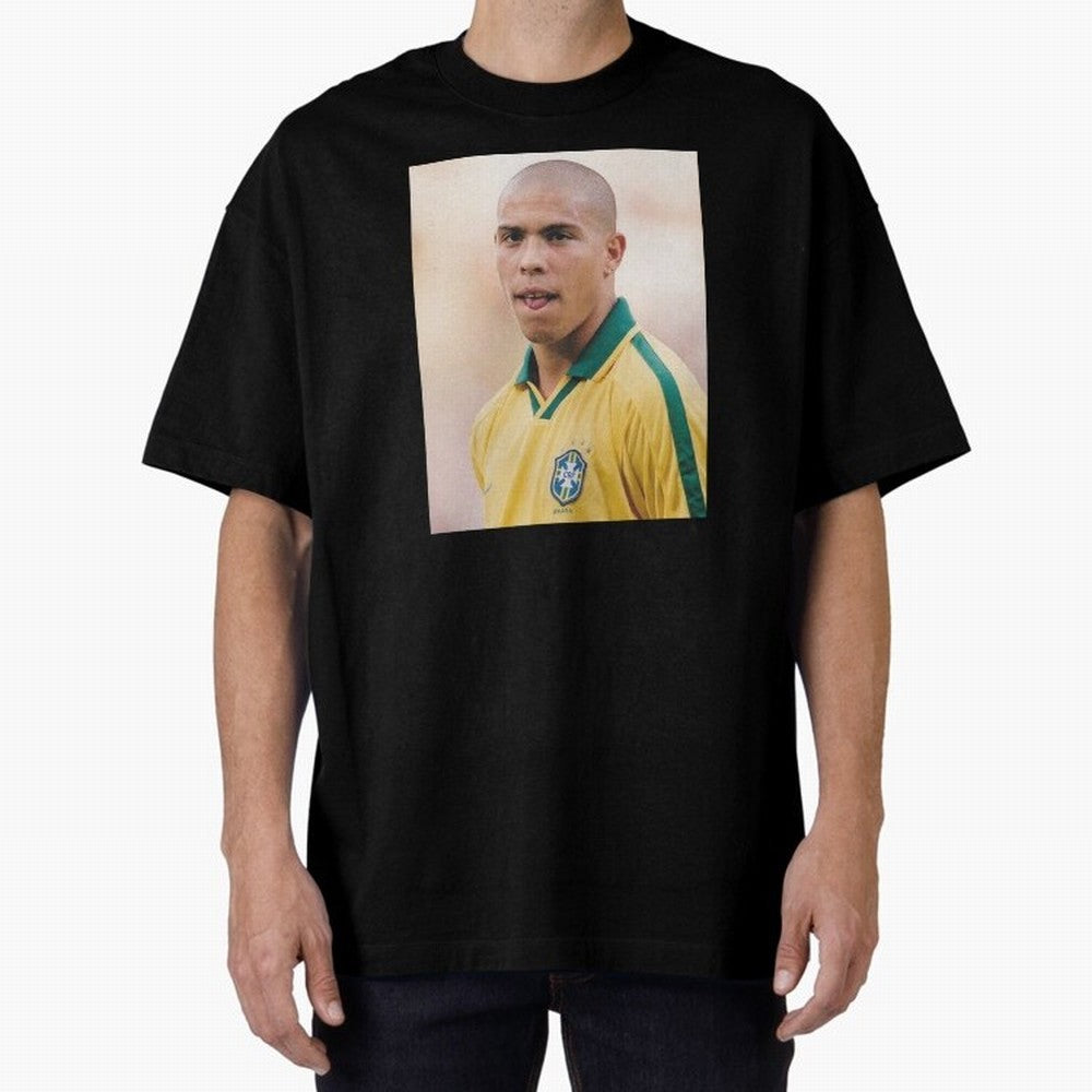 Art Ronaldo Luis Nazario de Lima Oversized T-Shirt Celebrate the Road through Match Day Hype around FIFA World Cup 2026, CR7, Spain and Netherlands, Stadium Chants, National Pride, Trophy Dreams and Unforgettable Football Memories; Perfect for