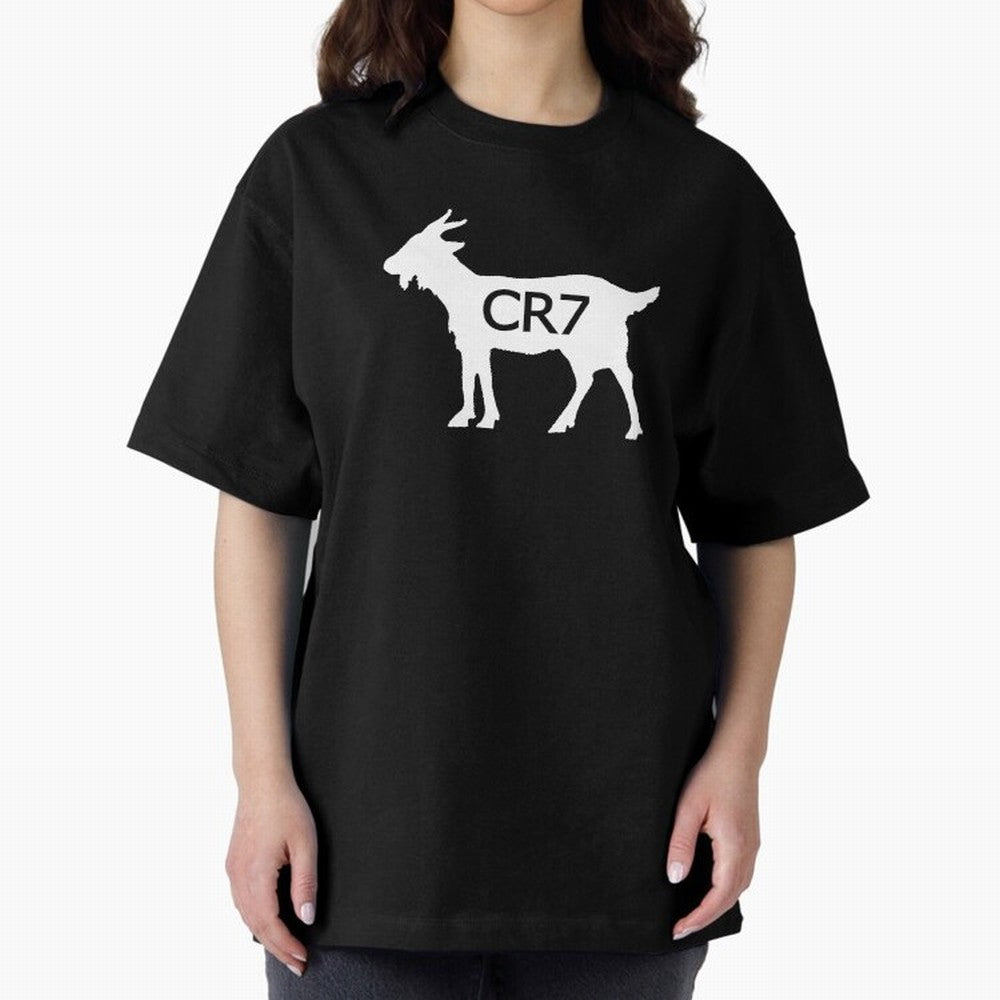 CR7 GOAT Oversized T-Shirt Get Ready for the FIFA World Cup 2026 Group Stage Journey through Cristiano Ronaldo, Haaland and CR7 Highlights, France Pride, Vintage Soccer Flavor, Modern Football Stars, National Flags and Final Night Emotion; Great