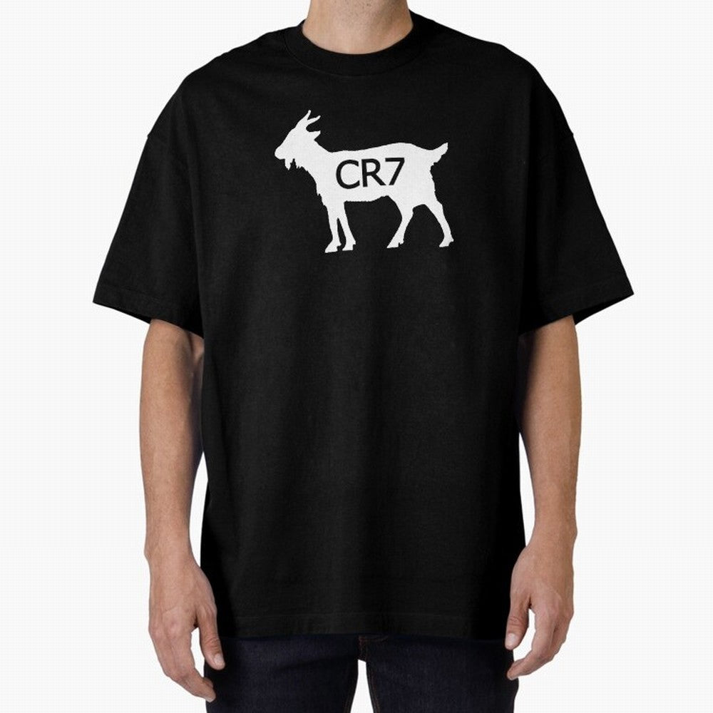 CR7 GOAT Oversized T-Shirt Get Ready for the FIFA World Cup 2026 Group Stage Journey through Cristiano Ronaldo, Haaland and CR7 Highlights, France Pride, Vintage Soccer Flavor, Modern Football Stars, National Flags and Final Night Emotion; Great
