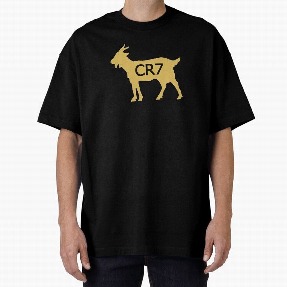 CR7 GOAT Gold Oversized T-Shirt Bring International Match Energy to FIFA World Cup 2026 USA Canada Mexico Spirit, Built around England, Cristiano Ronaldo, Worldwide Fan Energy, Dramatic Goals, Stadium Lights and Championship Celebrations; Made for