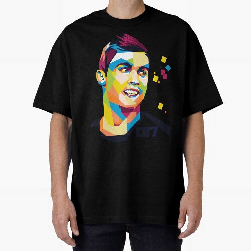 Cristiano Ronaldo Oversized T-Shirt Capture Stadium Memories from Match Day Hype around FIFA World Cup 2026, Neymar, Haaland and Cristiano Ronaldo, Netherlands, Global Supporter Spirit, Legendary Goals, National Colors and Tournament Celebration;