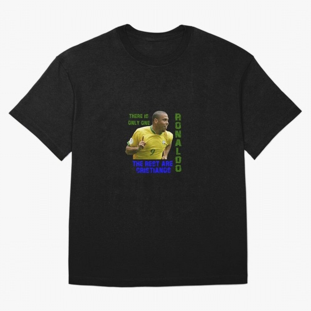 There is only one Ronaldo, the rest are Cristianos - Ronaldo Football Meme Oversized T-Shirt Show Passion for the Stars of FIFA World Cup 2026 for Fans of Neymar and Brazil, Bringing Championship Spirit, Famous Goals, Roaring Crowds and