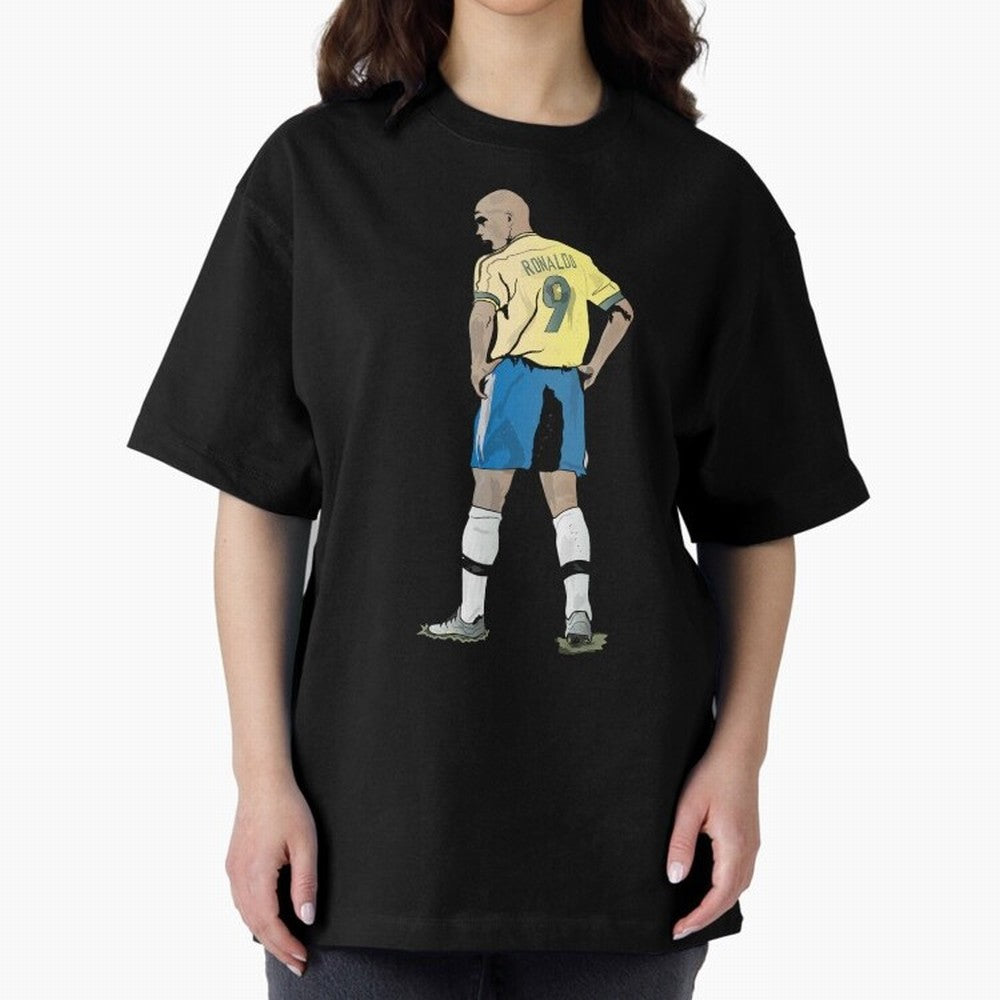 RONALDO NAZARIO 9 Oversized T-Shirt Celebrate Fan Favorites in FIFA World Cup 2026 USA Canada Mexico Filled with Messi, France and Portugal Energy, Tournament Hype, Historic Matchups, Family Viewing Parties and Global Sports Pride; Great for