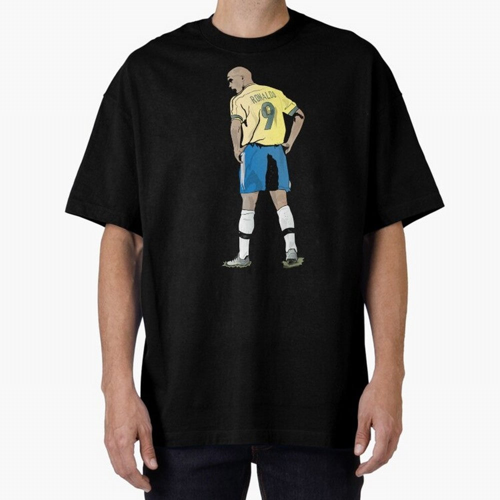 RONALDO NAZARIO 9 Oversized T-Shirt Celebrate Fan Favorites in FIFA World Cup 2026 USA Canada Mexico Filled with Messi, France and Portugal Energy, Tournament Hype, Historic Matchups, Family Viewing Parties and Global Sports Pride; Great for