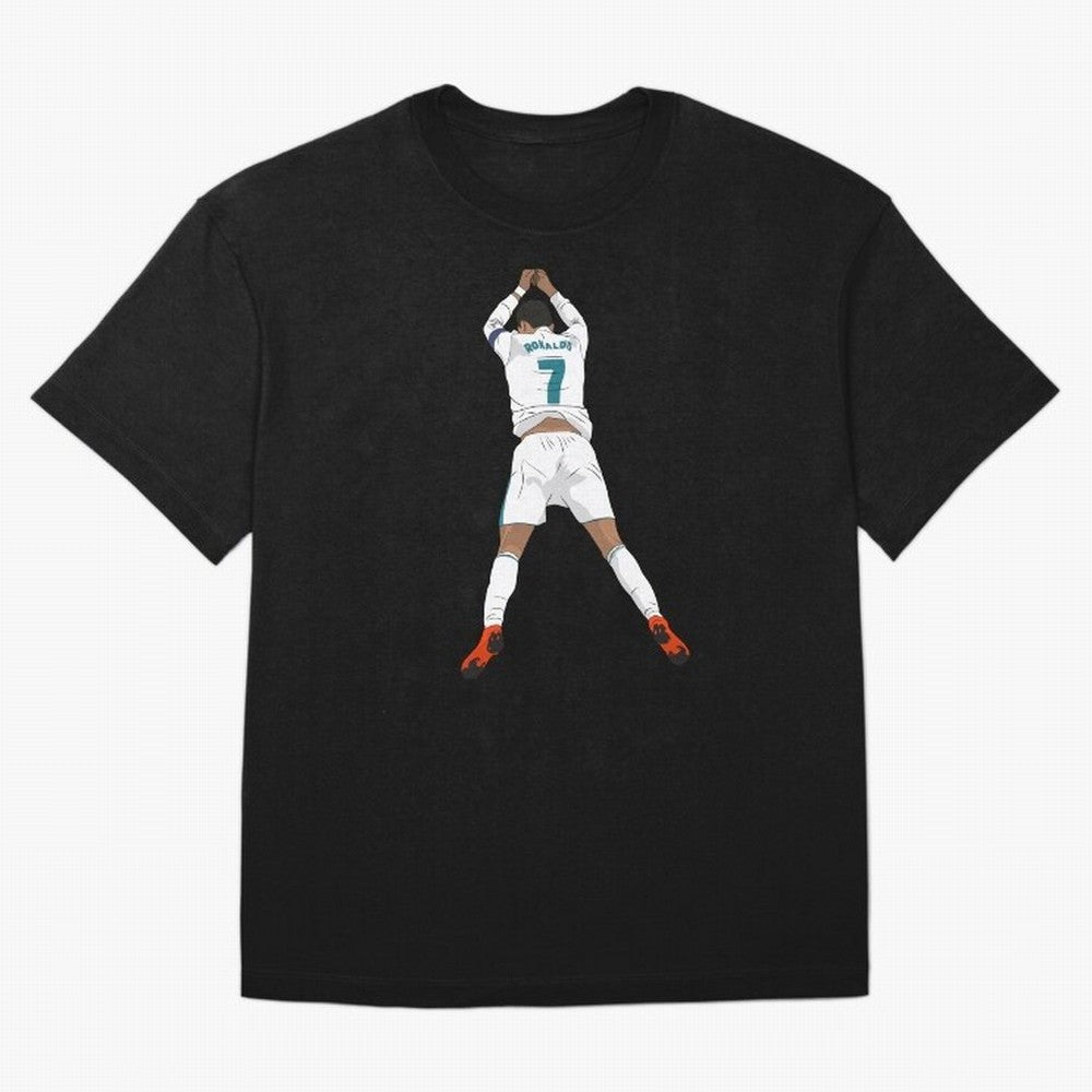 Cristiano Ronaldo Iconic Celebration Oversized T-Shirt Bring International Match Energy to FIFA World Cup 2026 Group Stage Driven by Messi and Cristiano Ronaldo, Spain and Netherlands Energy, Championship Spirit, Famous Goals, Roaring Crowds and