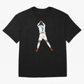 Cristiano Ronaldo Iconic Celebration Oversized T-Shirt Bring International Match Energy to FIFA World Cup 2026 Group Stage Driven by Messi and Cristiano Ronaldo, Spain and Netherlands Energy, Championship Spirit, Famous Goals, Roaring Crowds and