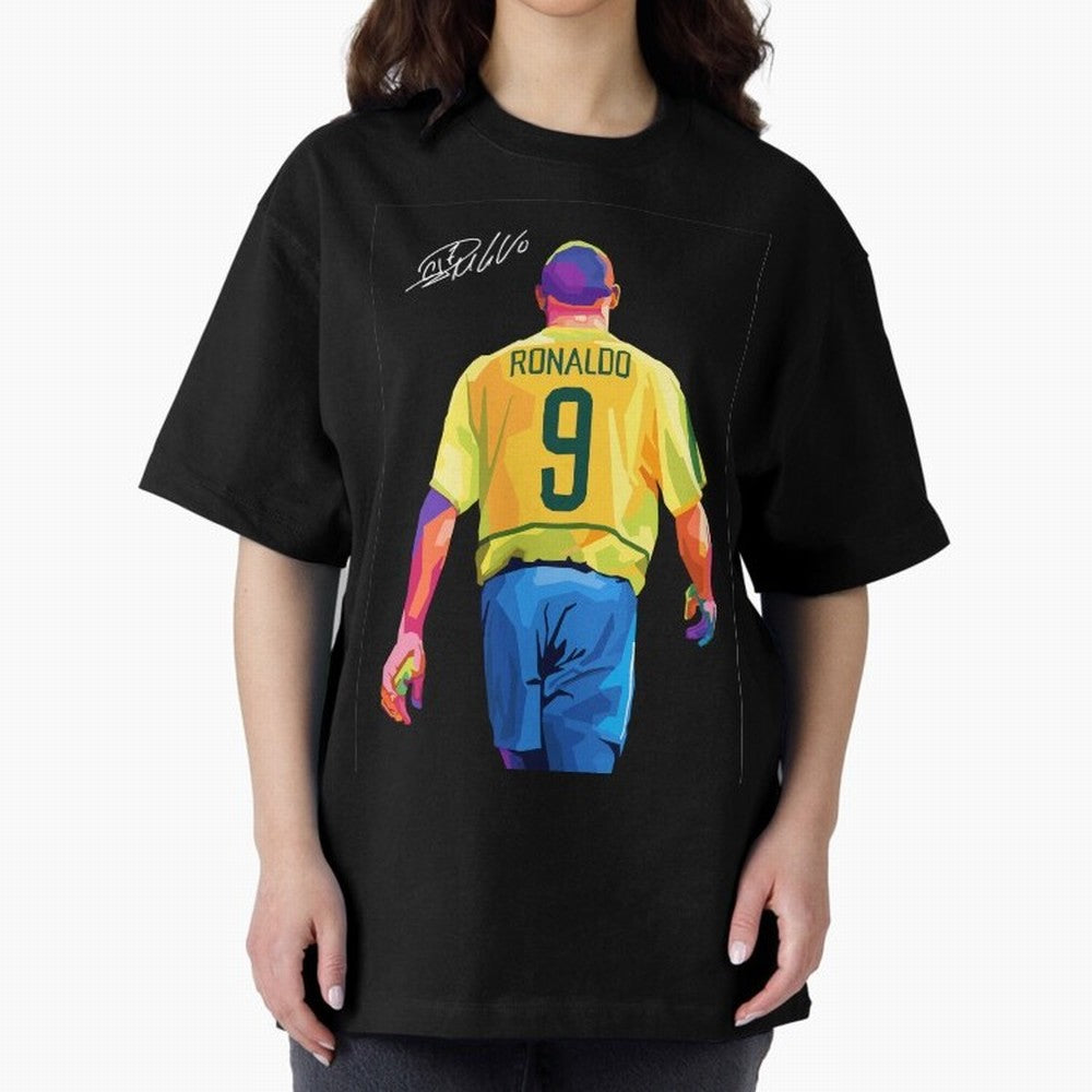 Ronaldo Nazario Oversized T-Shirt Bring International Match Energy to FIFA World Cup 2026 Group Stage for Fans of Neymar and Netherlands, Bringing Championship Spirit, Famous Goals, Roaring Crowds and International Football Unity; Great for Watch