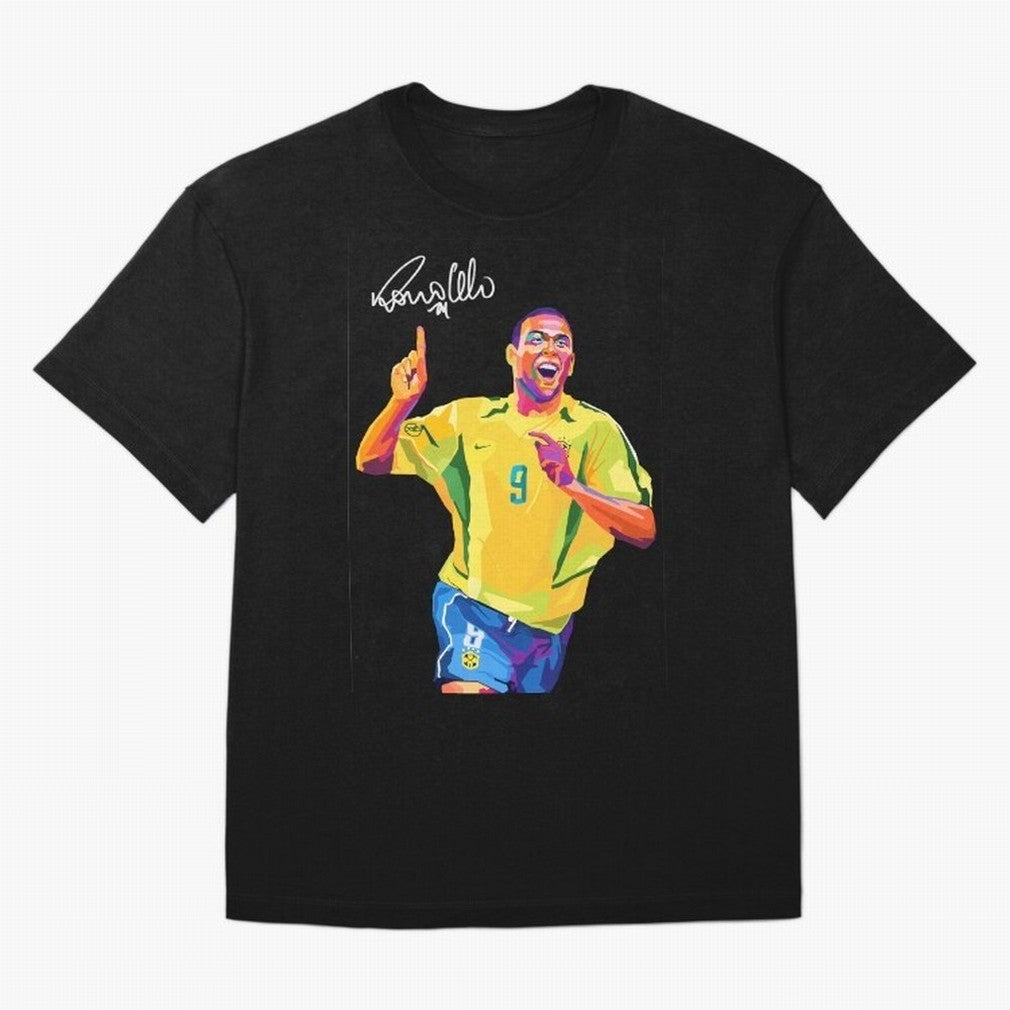 Ronaldo Nazario Pop Art Oversized T-Shirt Wear the Spirit of Global Football Passion for FIFA World Cup 2026 USA Canada Mexico, Centered on Messi and Cristiano Ronaldo, France and Portugal, Football Passion, Legendary Performances, Festival Vibes