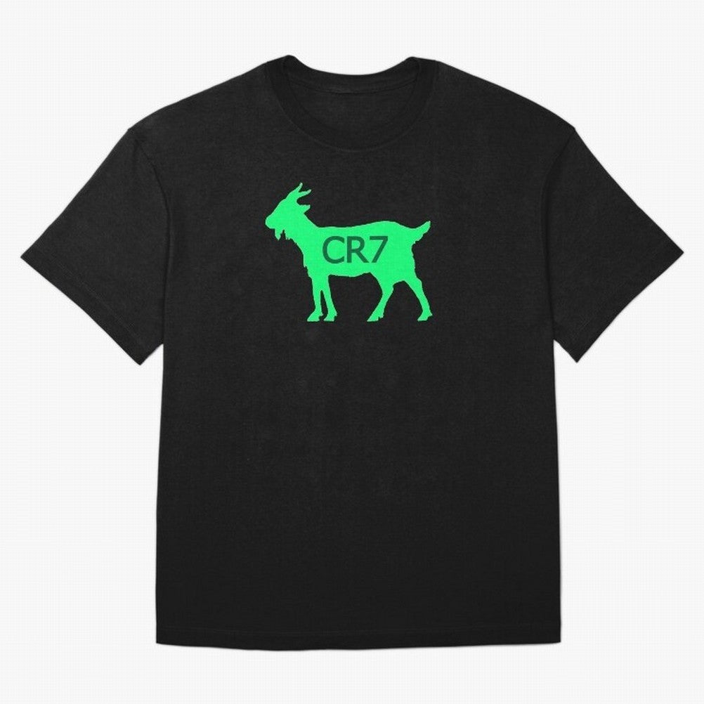 CR7 GOAT Saudi Arabia Green Oversized T-Shirt Make Your Look Match Global Football Passion for FIFA World Cup 2026 USA Canada Mexico, Inspired by Haaland and Mbappe, England and Germany, Global Supporter Spirit, Legendary Goals, National Colors and