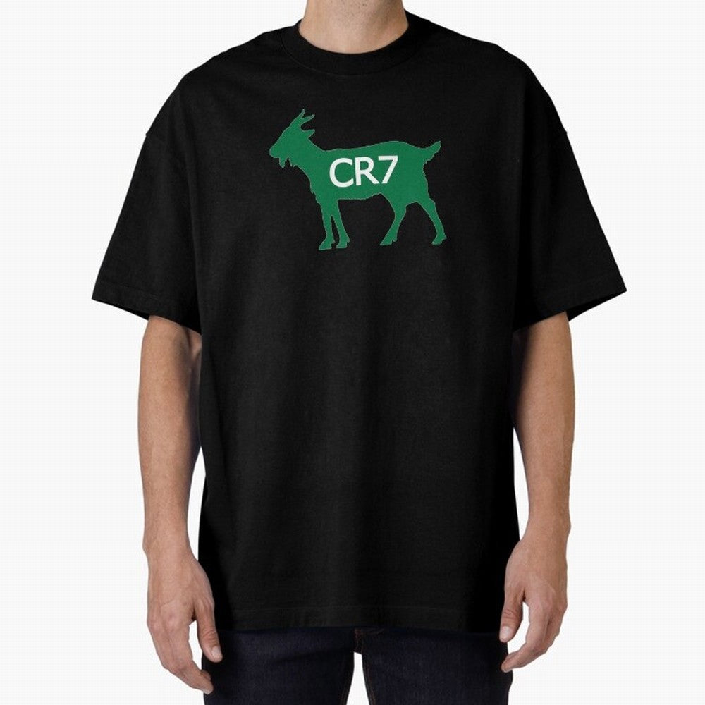 CR7 GOAT Saudi Arabia Oversized T-Shirt Support the Legends of FIFA World Cup 2026 Group Stage for Fans of Messi and Germany, Bringing Vintage Soccer Flavor, Modern Football Stars, National Flags and Final Night Emotion; Perfect for Supporters Who