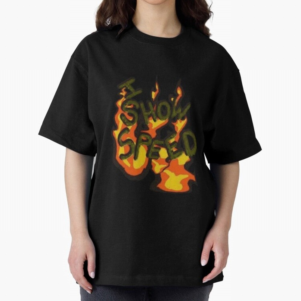 ISHOWSPEED MERCH LOGO 2 Oversized T-Shirt Build Match Day Hype around FIFA World Cup 2026 Group Stage, Messi, CR7 and Mbappe, England, Supporter Pride, Iconic Celebrations, Legendary Names and Global Match Day Energy; Perfect for Fans, Collectors,