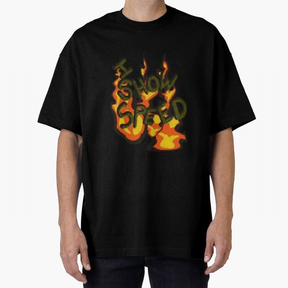 ISHOWSPEED MERCH LOGO 2 Oversized T-Shirt Build Match Day Hype around FIFA World Cup 2026 Group Stage, Messi, CR7 and Mbappe, England, Supporter Pride, Iconic Celebrations, Legendary Names and Global Match Day Energy; Perfect for Fans, Collectors,