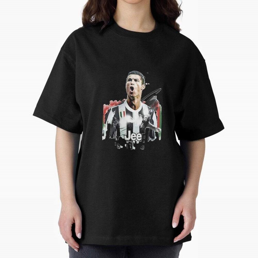 Ronaldo Oversized T-Shirt Follow Every Goal of FIFA World Cup 2026 Group Stage Spirit, Featuring Germany, CR7, Classic Soccer Heritage, Championship Pressure, Fan Loyalty and International Pride; Ideal for Fans Who Follow Messi, Cristiano Ronaldo,