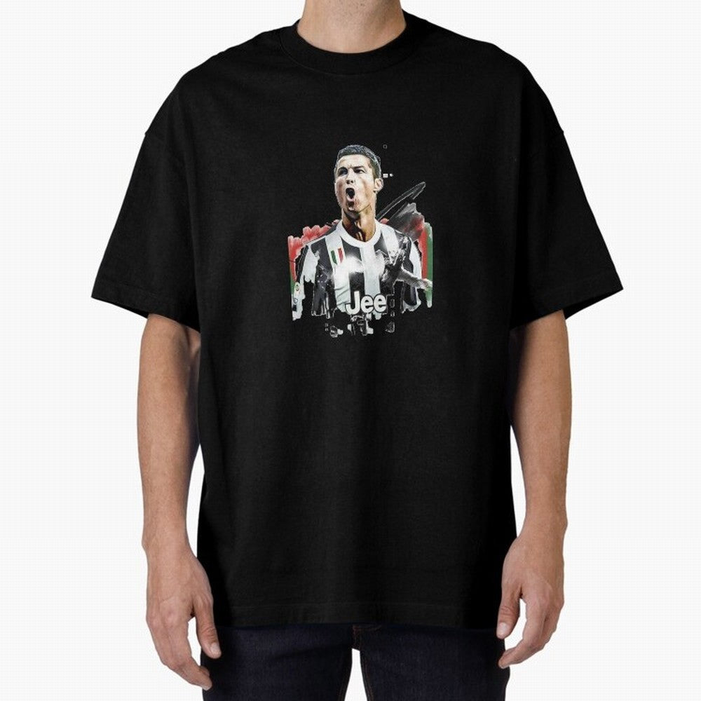 Ronaldo Oversized T-Shirt Follow Every Goal of FIFA World Cup 2026 Group Stage Spirit, Featuring Germany, CR7, Classic Soccer Heritage, Championship Pressure, Fan Loyalty and International Pride; Ideal for Fans Who Follow Messi, Cristiano Ronaldo,