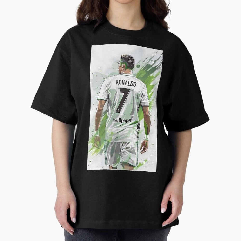 Ronaldo Oversized T-Shirt Honor the Beautiful Game during FIFA World Cup 2026 for Fans of Messi, CR7 and Mbappe and Germany, Bringing Stadium Chants, National Pride, Trophy Dreams and Unforgettable Football Memories; Ideal for Football Dads,
