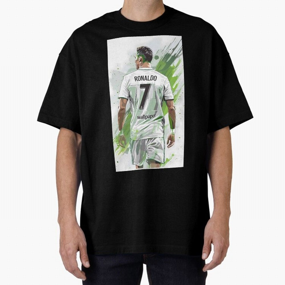 Ronaldo Oversized T-Shirt Honor the Beautiful Game during FIFA World Cup 2026 for Fans of Messi, CR7 and Mbappe and Germany, Bringing Stadium Chants, National Pride, Trophy Dreams and Unforgettable Football Memories; Ideal for Football Dads,