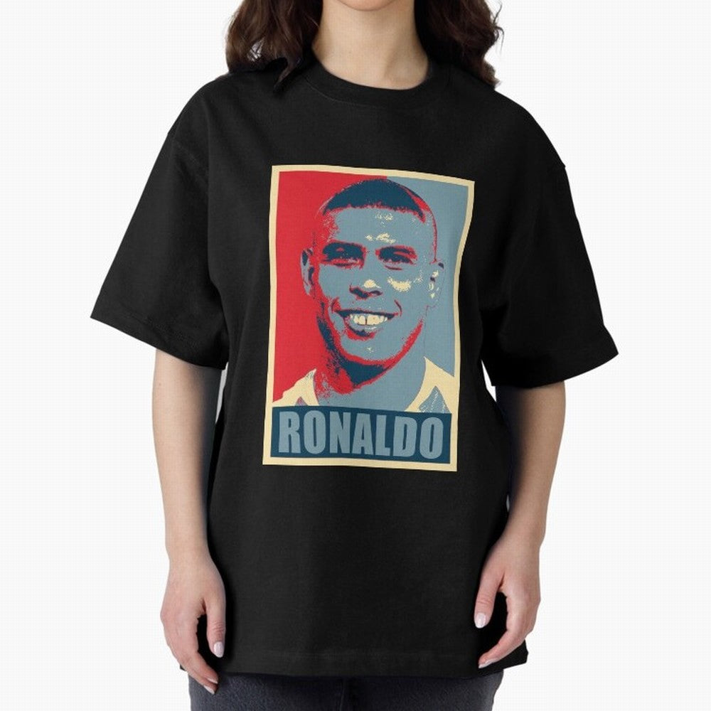 Ronaldo De Lima Hope Oversized T-Shirt Live the Energy of FIFA World Cup 2026 Group Stage Built around Mbappe and Neymar, France and Portugal Energy, Match Day Excitement, Supporter Culture, Golden Goals and Global Football Passion; Ideal for