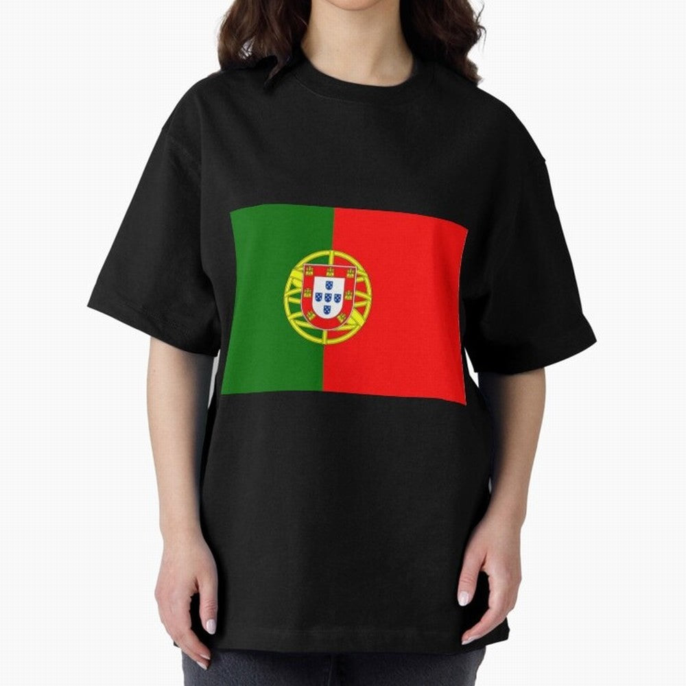 Viva Portugal Oversized T-Shirt Cheer through Every Moment of FIFA World Cup 2026 Group Stage for Fans of Mbappe and France, Bringing Soccer Culture, Superstar Moments, National Team Dreams and Competitive Fire; Great for Watch Parties, Sports