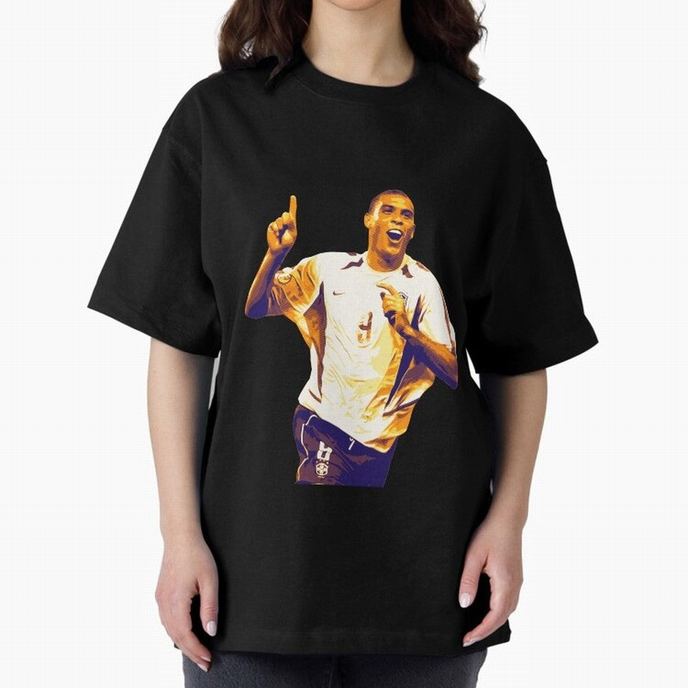 Ronaldo Naz¨¢rio brazil team Oversized T-Shirt Bring International Match Energy to Match Day Hype around FIFA World Cup 2026 USA Canada Mexico, CR7 and Messi, Netherlands, Stadium Memories, Football Loyalty, International Chants and Championship