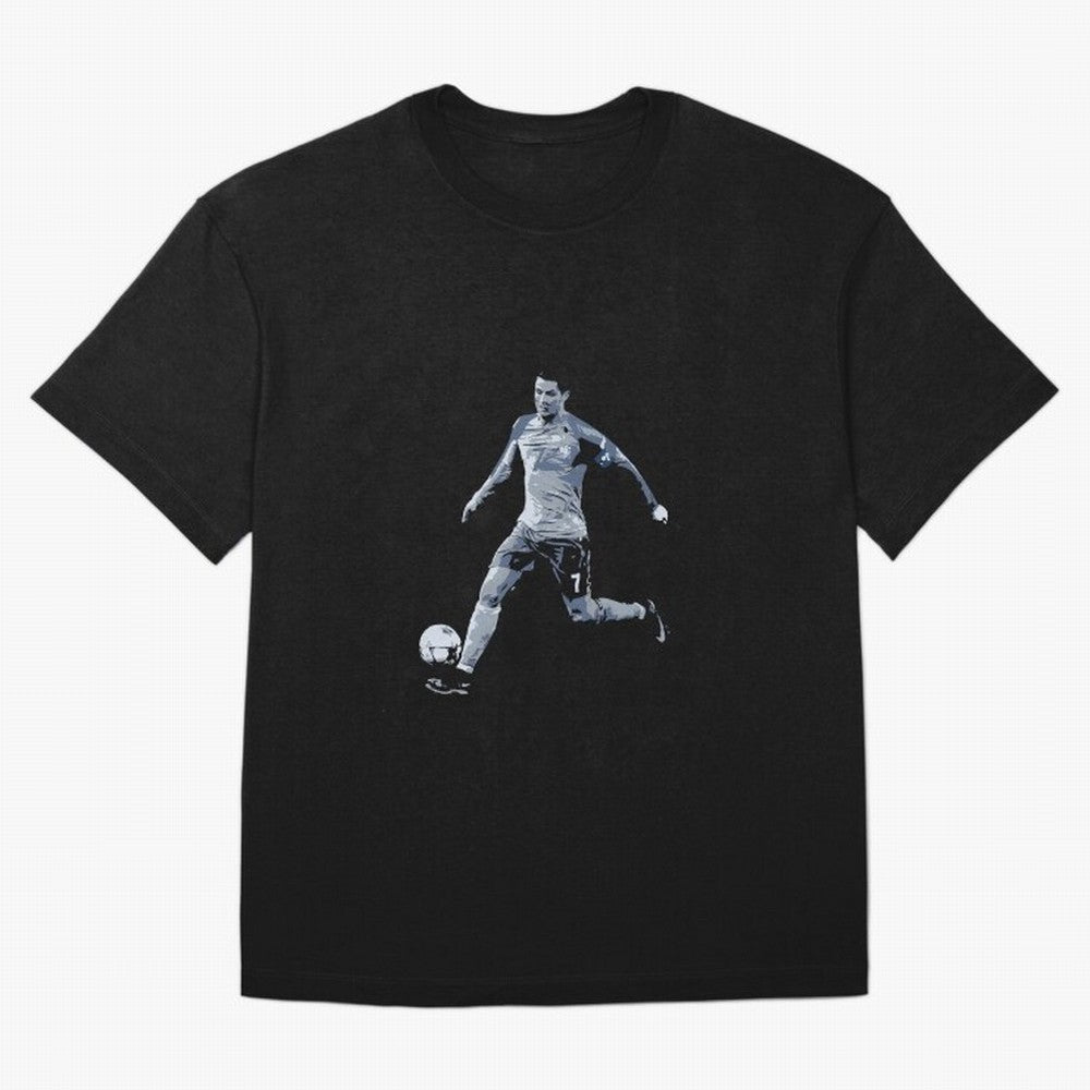 Soccer Football Art, Cristiano Ronaldo Oversized T-Shirt Show Your Love for FIFA World Cup 2026 Spirit, Inspired by Brazil, Cristiano Ronaldo, Haaland and CR7, Match Day Excitement, Supporter Culture, Golden Goals and Global Football Passion; Made