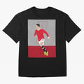 Cristiano Ronaldo 2021/22 Illustration Oversized T-Shirt Stand Out with Spirit from FIFA World Cup 2026 for Fans of Cristiano Ronaldo, Haaland and CR7 and Portugal, Bringing Championship Spirit, Famous Goals, Roaring Crowds and International