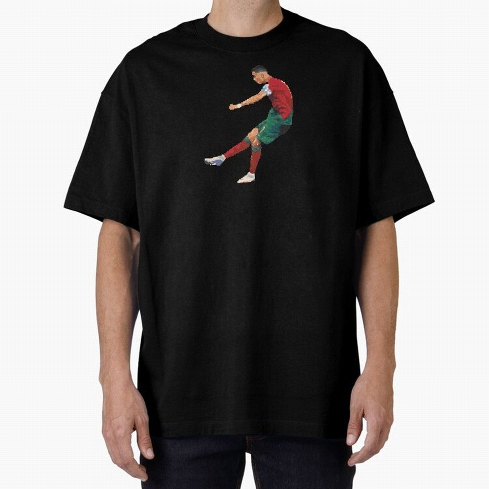 Cristiano Ronaldo Oversized T-Shirt Follow Global Football Passion for FIFA World Cup 2026, Featuring Messi, Neymar and Mbappe, Brazil, Portugal and Argentina, Football Passion, Legendary Performances, Festival Vibes and Supporter Community; Great