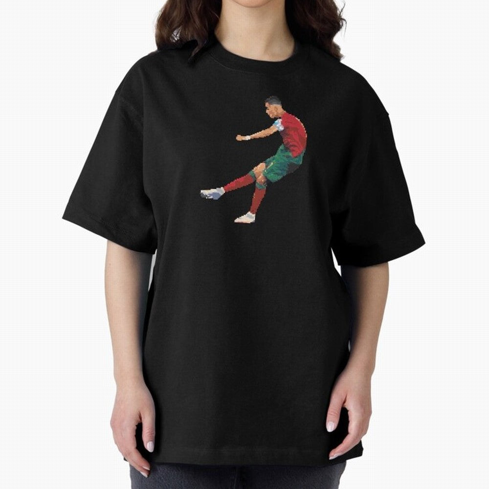 Cristiano Ronaldo Oversized T-Shirt Follow Global Football Passion for FIFA World Cup 2026, Featuring Messi, Neymar and Mbappe, Brazil, Portugal and Argentina, Football Passion, Legendary Performances, Festival Vibes and Supporter Community; Great